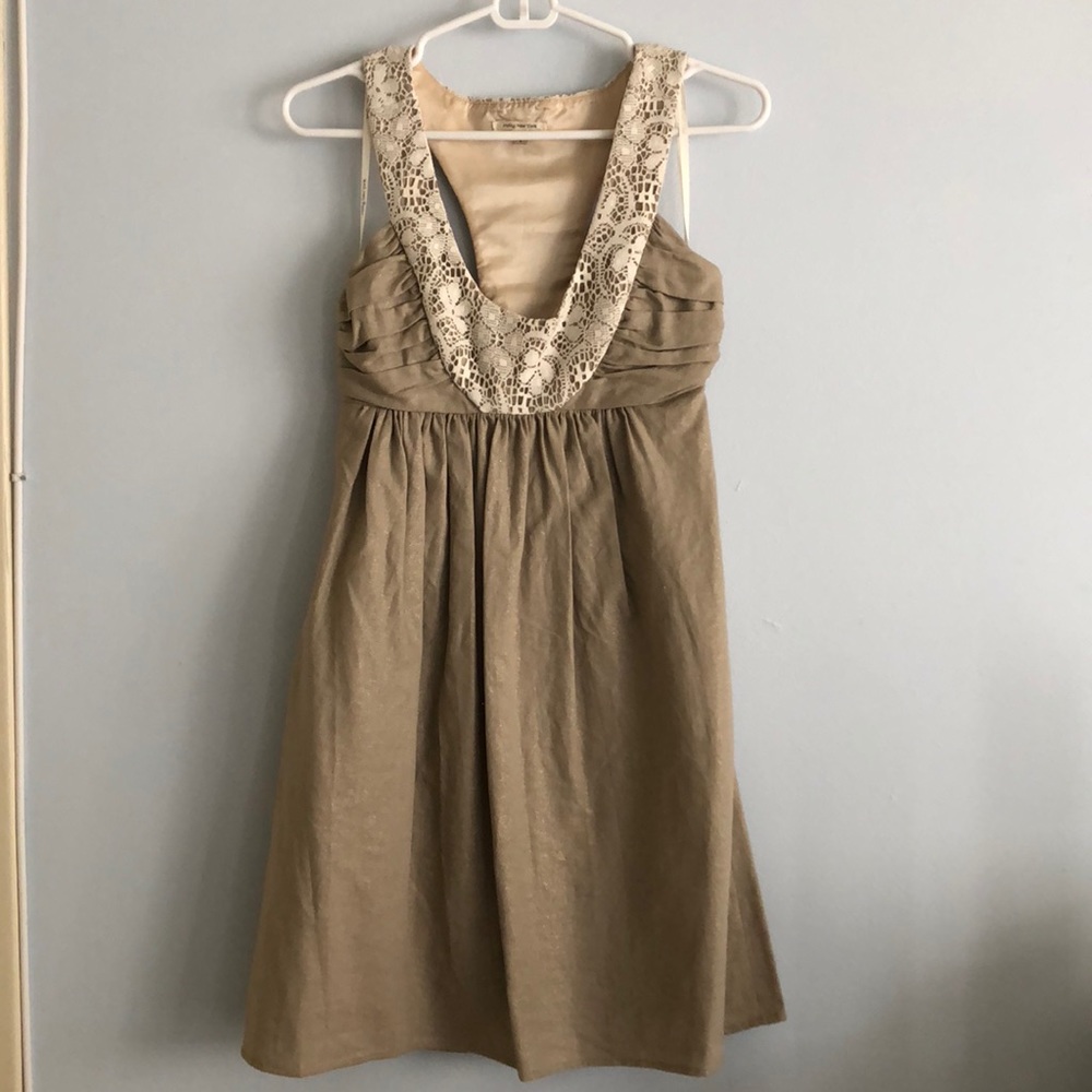 Lace and Linen Racerback Dress